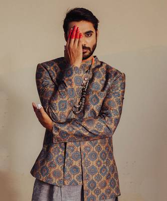 Blue Bandhgala Suit 4
