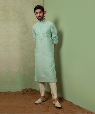 Blue Mirror Kurta Set 1
