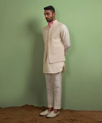 Pearl Embroider Jacket Set 1
