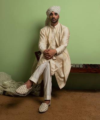 Off-White Layer Kurta Set 1