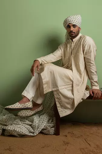 Off-White Layer Kurta Set