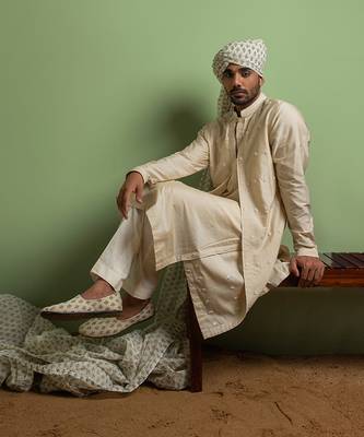Off-White Layer Kurta Set 3