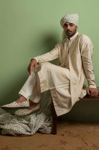 Off-White Layer Kurta Set