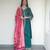 Emerald Blue Velvet Tunic Sharara Set