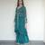 Emerald Blue Velvet Tunic Sharara Set