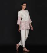 Ivory Chanderi Tunic  Pant Set