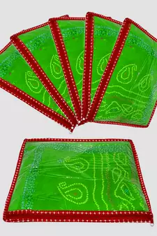 atorakushon Parachute Single Saree Salwar Suit Dress Protection Saree Cover Garment pouch Storage bag Pack 6 (Maroon)