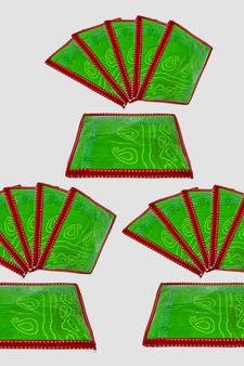 atorakushon Parachute Single Saree Salwar Suit Dress Protection Saree Cover Garment pouch Storage bag Pack 18 (Maroon)