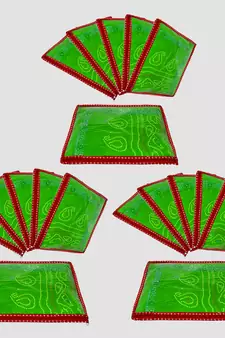 atorakushon Parachute Single Saree Salwar Suit Dress Protection Saree Cover Garment pouch Storage bag Pack 18 (Maroon)