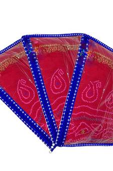 atorakushon Parachute Single Saree Salwar Suit Dress Protection Saree Cover Garment pouch Storage bag Pack 3 (Blue)