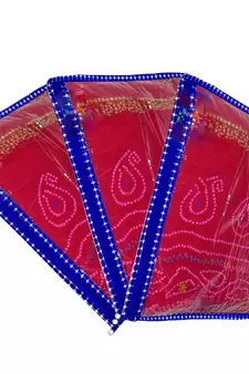 atorakushon Parachute Single Saree Salwar Suit Dress Protection Saree Cover Garment pouch Storage bag Pack 3 (Blue)