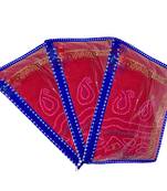 atorakushon Parachute Single Saree Salwar Suit Dress Protection Saree Cover Garment pouch Storage bag Pack 3 (Blue)