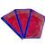 atorakushon Parachute Single Saree Salwar Suit Dress Protection Saree Cover Garment pouch Storage bag Pack 3 (Blue)
