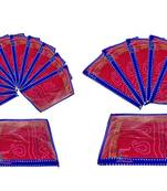 atorakushon Parachute Single Saree Salwar Suit Dress Protection Saree Cover Garment pouch Storage bag Pack 18 (Blue)