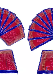 atorakushon Parachute Single Saree Salwar Suit Dress Protection Saree Cover Garment pouch Storage bag Pack 24 (Blue)