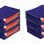 atorakushon Foldable Saree Covers Clothes Storage Bag Wardrobe Organizer For Lehenga Suit Dress & Accessories 6Pcs Blue