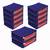 atorakushon Foldable Saree Cover Clothes Storage Bag Wardrobe Organizer For Lehenga Suit Dress & Accessories 10Pcs Blue
