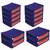 atorakushon Foldable Saree Cover Clothes Storage Bag Wardrobe Organizer For Lehenga Suit Dress & Accessories 12Pcs Blue