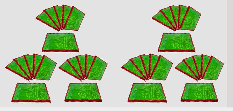 atorakushon Parachute Single Saree Salwar Suit Dress Protection Saree Cover Garment pouch Storage bag Pack 36 (Maroon)