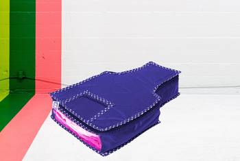 atorakushon Foldable Blouse Covers Clothes Storage Bag Wardrobe Organizer For Lehenga Suit Dress& Accessories 2Pcs Blue 5
