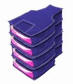 atorakushon Foldable Blouse Covers Clothes Storage Bag Wardrobe Organizer For Lehenga Suit Dress& Accessories 4Pcs Blue