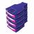 atorakushon Foldable Blouse Covers Clothes Storage Bag Wardrobe Organizer For Lehenga Suit Dress& Accessories 4Pcs Blue