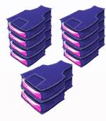atorakushon Foldable Blouse Cover Clothes Storage Bag Wardrobe Organizer For Lehenga Suit Dress& Accessories 10Pcs Blue