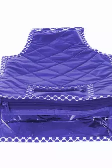 atorakushon Foldable Blouse Cover Clothes Storage Bag Wardrobe Organizer For Lehenga Suit Dress& Accessories 12Pcs Blue