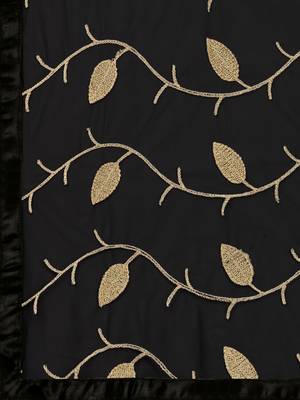 Black embroidered rayon kurtas-and-kurtis 5