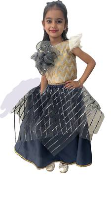 Aglare latest Designer lehenga ,online lehenga choli ,FULLY STITCHED.lehenga choli.Grey 3