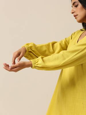 Lime Slub Textured Short Co-Ord Set 5