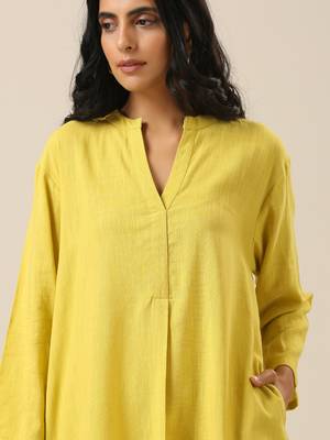 Lime Slub Texture Relax Fit Co-Ord Set 5