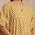 Mustard Dabu Zig-Zag Lines Print Cotton Panel Kaftan Kurta Pant Set