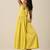 Lime Slub Texture Sleeveless Wrap Dress