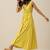 Lime Slub Texture Sleeveless Wrap Dress