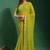 Green embroidered georgette saree with blouse