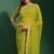 Green embroidered georgette saree with blouse