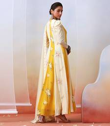 Multi Color Printed And Embroidered Anarakali Set