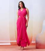 Pink Drape Dress