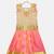 Beige Girls Puresilk Pattu Pavadai Set