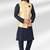 3 pcs jacket kurta/pyjama set +art silk
