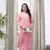 Hand Crafted Pink Cotton Lucknowi Chikankari Indian Women Kurta
