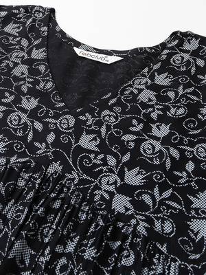 Black printed rayon ethnic-kurtis 5