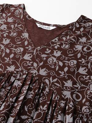 Wine printed rayon ethnic-kurtis 5