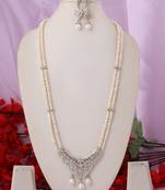 Real Natural Hyderabadi Rani Har pearls Set
