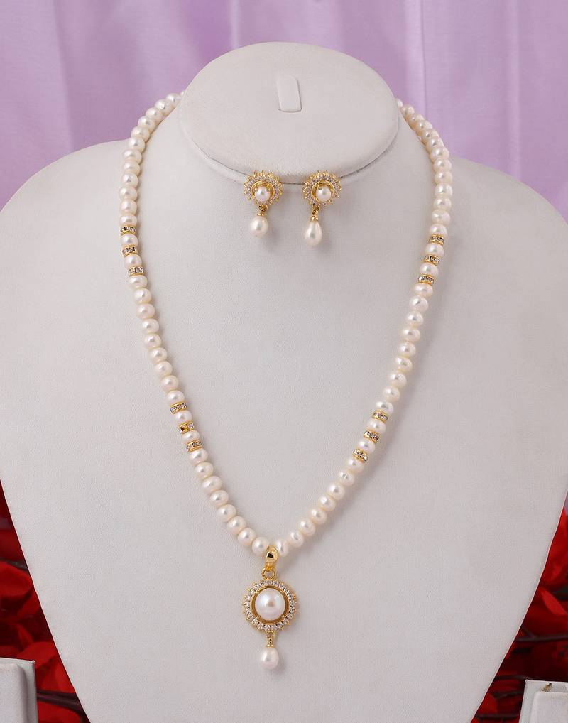 Real Natural Hyderabadi pearls Set With Certificate