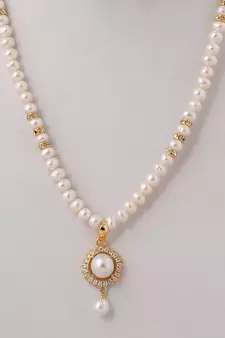 Real Natural Hyderabadi pearls Set With Certificate