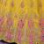 YELLOW THREAD AND ZARI EMBROIDERED GEORGETTE FESTIVE & PARTY WEAR SEMI STITCHED LEHENGA