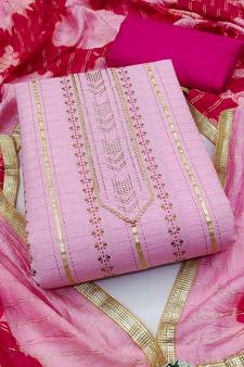 Light-Pink Stone Cotton Salwar