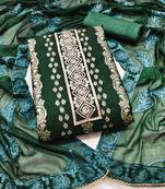 Dark-green banarasi banarasi salwar